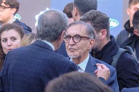 PM Giorgia Meloni and President Mahmoud Abbas at the Fratelli d'Italia FDI Atreju 2025 Event - Rome