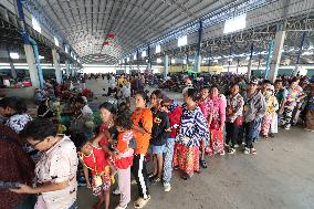 Cambodian Evacuees At A Safe Zone - Phnom Penh