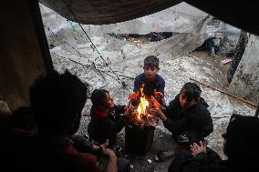 Winter Storm in Gaza City - Palestine