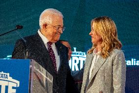 Palestinian President Mahmoud Abbas in Italy - Rome