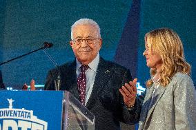 Palestinian President Mahmoud Abbas in Italy - Rome