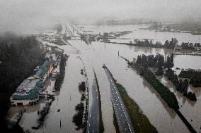 Floodwaters in Abbotsford - Canada
