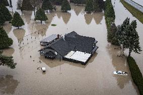 Floodwaters in Abbotsford - Canada