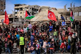 Turkey Reopens Gaza City School - Palestine