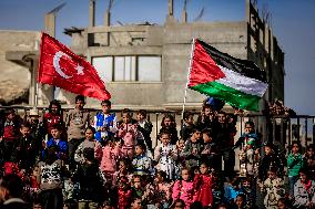 Turkey Reopens Gaza City School - Palestine
