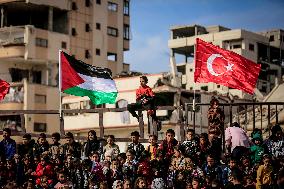 Turkey Reopens Gaza City School - Palestine