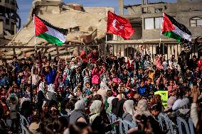 Turkey Reopens Gaza City School - Palestine