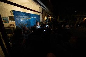 Louis Sarkozy Gives Press Conference - Menton