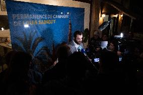 Louis Sarkozy Gives Press Conference - Menton