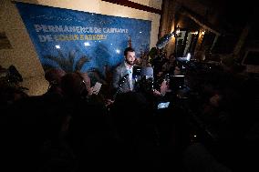 Louis Sarkozy Gives Press Conference - Menton