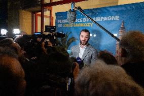 Louis Sarkozy Gives Press Conference - Menton