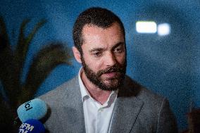 Louis Sarkozy Gives Press Conference - Menton