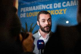 Louis Sarkozy Gives Press Conference - Menton