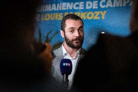 Louis Sarkozy Gives Press Conference - Menton