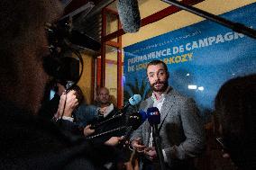 Louis Sarkozy Gives Press Conference - Menton