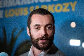 Louis Sarkozy Gives Press Conference - Menton