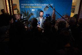 Louis Sarkozy Gives Press Conference - Menton