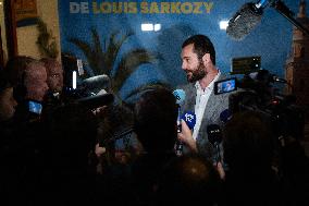 Louis Sarkozy Gives Press Conference - Menton