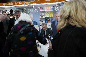Nicolas Sarkozy At Public Book Signing Event - Menton