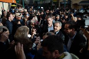 Nicolas Sarkozy At Public Book Signing Event - Menton