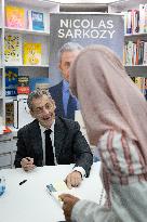 Nicolas Sarkozy At Public Book Signing Event - Menton