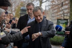 Nicolas Sarkozy At Book Signing Event - Paris