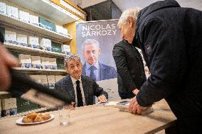 Nicolas Sarkozy At Book Signing Event - Paris