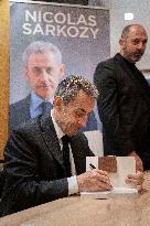 Nicolas Sarkozy At Book Signing Event - Paris