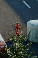 Farmers Blockade On The A64 Motorway Near Carbonne - France