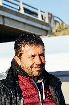 Farmers Blockade On The A64 Motorway Near Carbonne - France