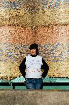 Farmers Blockade On The A64 Motorway Near Carbonne - France