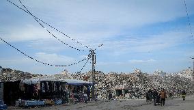 Destroyed Firas Public Market - Gaza