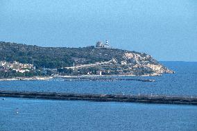 Port of Cagliari in Sardinia, Italy