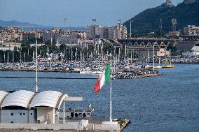 Port of Cagliari in Sardinia, Italy