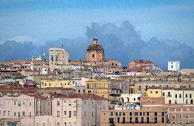 Port of Cagliari in Sardinia, Italy