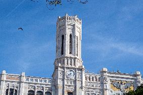 Port of Cagliari in Sardinia, Italy