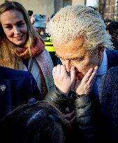 Geert Wilders Starts Tour Of Asylum Center - Papendrecht