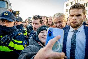 Geert Wilders Starts Tour Of Asylum Center - Papendrecht