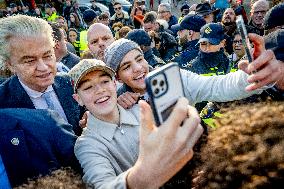 Geert Wilders Starts Tour Of Asylum Center - Papendrecht