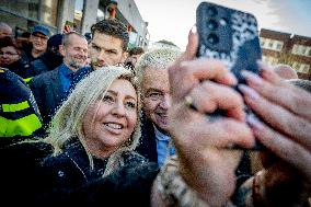 Geert Wilders Starts Tour Of Asylum Center - Papendrecht