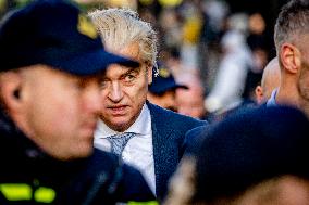 Geert Wilders Starts Tour Of Asylum Center - Papendrecht