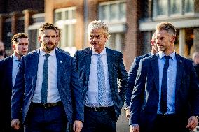 Geert Wilders Starts Tour Of Asylum Center - Papendrecht