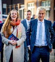 Geert Wilders Starts Tour Of Asylum Center - Papendrecht