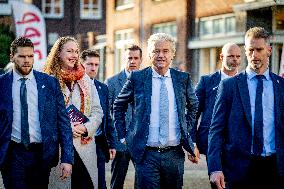 Geert Wilders Starts Tour Of Asylum Center - Papendrecht
