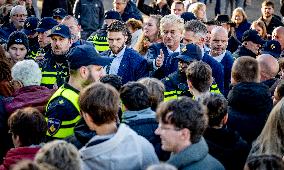 Geert Wilders Starts Tour Of Asylum Center - Papendrecht