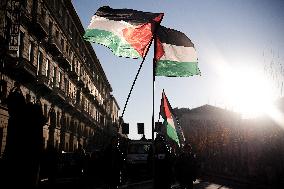 Rally for Palestine and in support for Mohamed Shahin - Turin