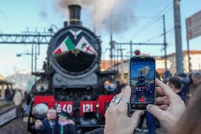 Last Farewell To Milan Steam Train - Italy