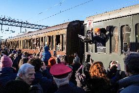 Last Farewell To Milan Steam Train - Italy