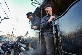 Last Farewell To Milan Steam Train - Italy