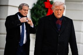 DC: President Trump Departs White House for Army-Navy Football Game